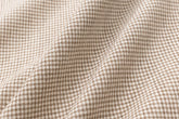 DEADSTOCK Japanese Fabric Yarn Dyed Tiny Gingham - mocha - 50cm